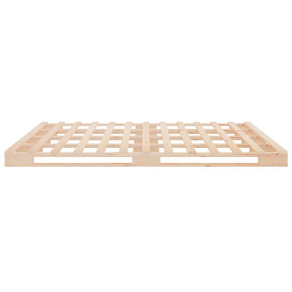 vidaXL Bed Frame without Mattress 120x190cm Solid Wood Pine Small Double
