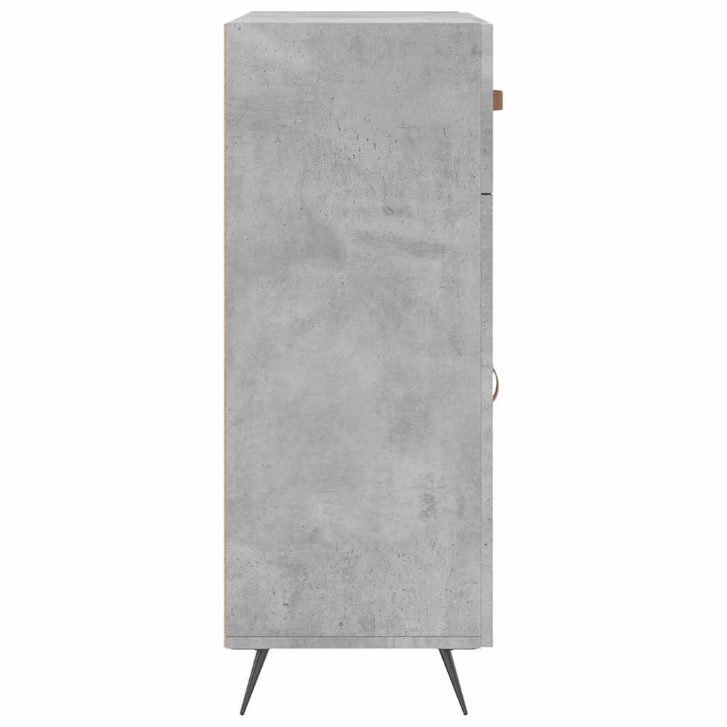 vidaXL Sideboard Concrete Grey 69.5x34x90 cm Engineered Wood