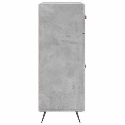 vidaXL Sideboard Concrete Grey 69.5x34x90 cm Engineered Wood
