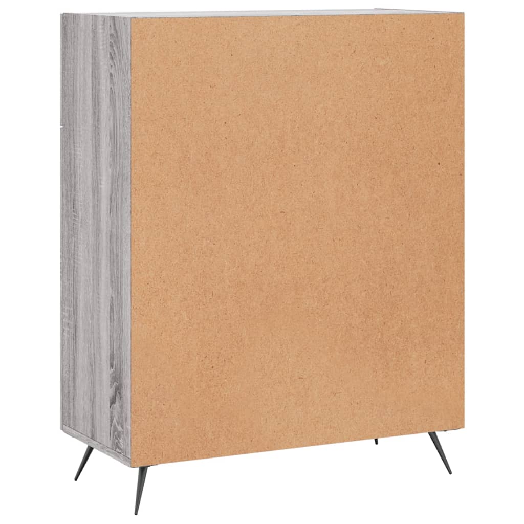 vidaXL Sideboard Grey Sonoma 69.5x34x90 cm Engineered Wood