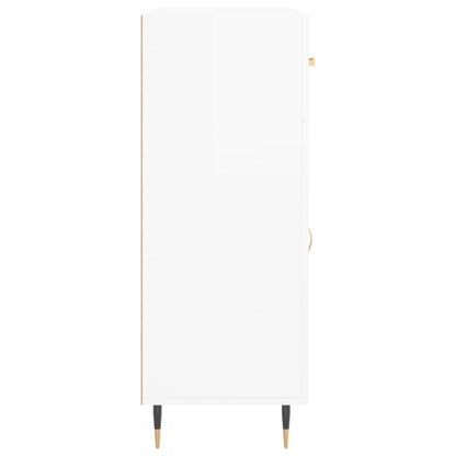 vidaXL Sideboard High Gloss White 69.5x34x90 cm Engineered Wood