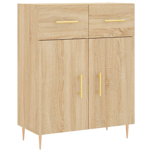 vidaXL Sideboard Sonoma Oak 69.5x34x90 cm Engineered Wood