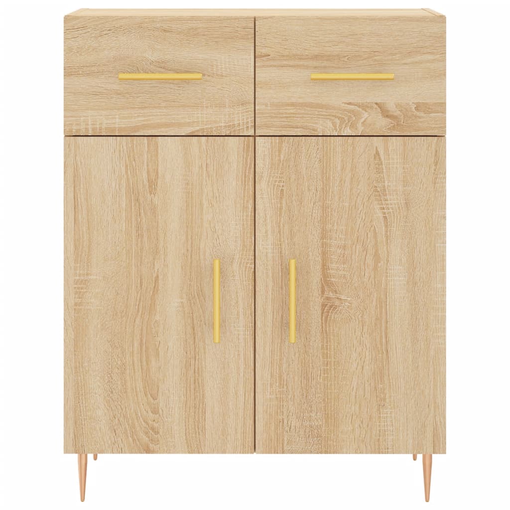 vidaXL Sideboard Sonoma Oak 69.5x34x90 cm Engineered Wood