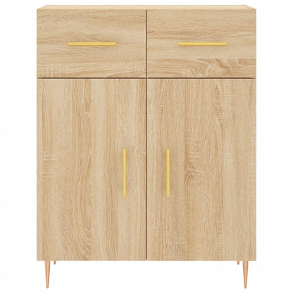 vidaXL Sideboard Sonoma Oak 69.5x34x90 cm Engineered Wood