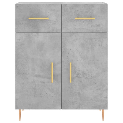 vidaXL Sideboard Concrete Grey 69.5x34x90 cm Engineered Wood