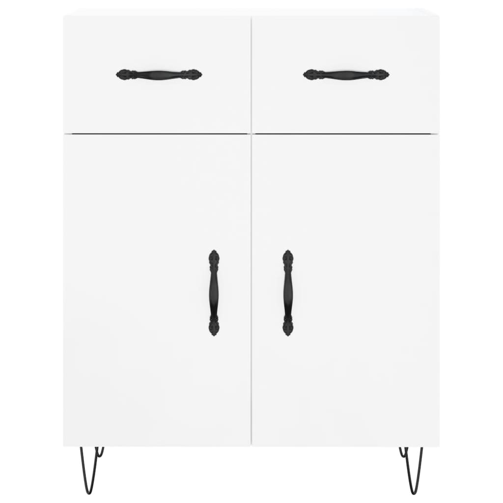 vidaXL Sideboard High Gloss White 69.5x34x90 cm Engineered Wood