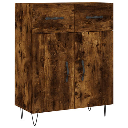 vidaXL Sideboard Smoked Oak 69.5x34x90 cm Engineered Wood