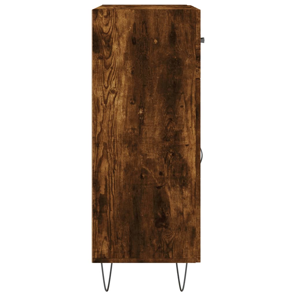 vidaXL Sideboard Smoked Oak 69.5x34x90 cm Engineered Wood