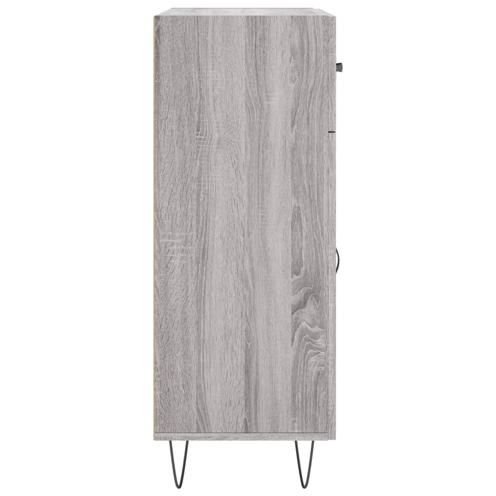 vidaXL Sideboard Grey Sonoma 69.5x34x90 cm Engineered Wood