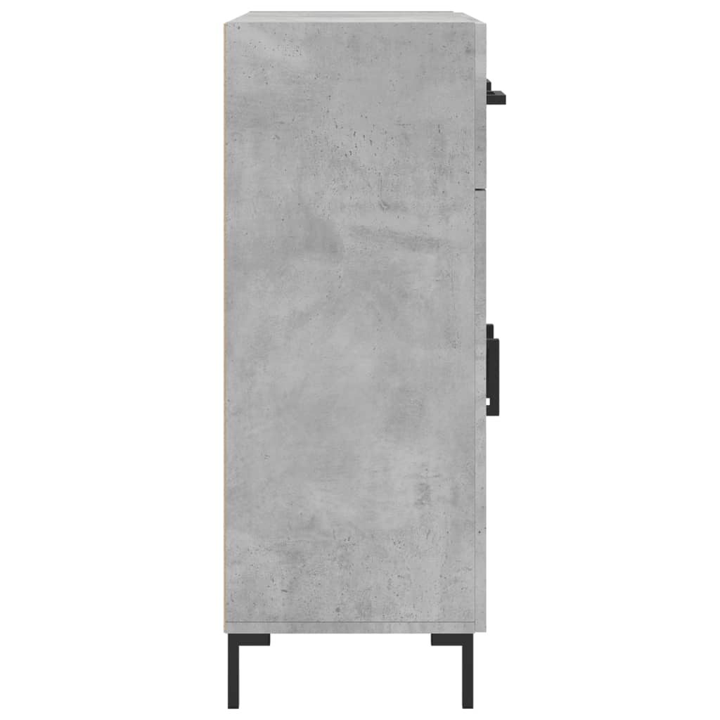 vidaXL Sideboard Concrete Grey 69.5x34x90 cm Engineered Wood