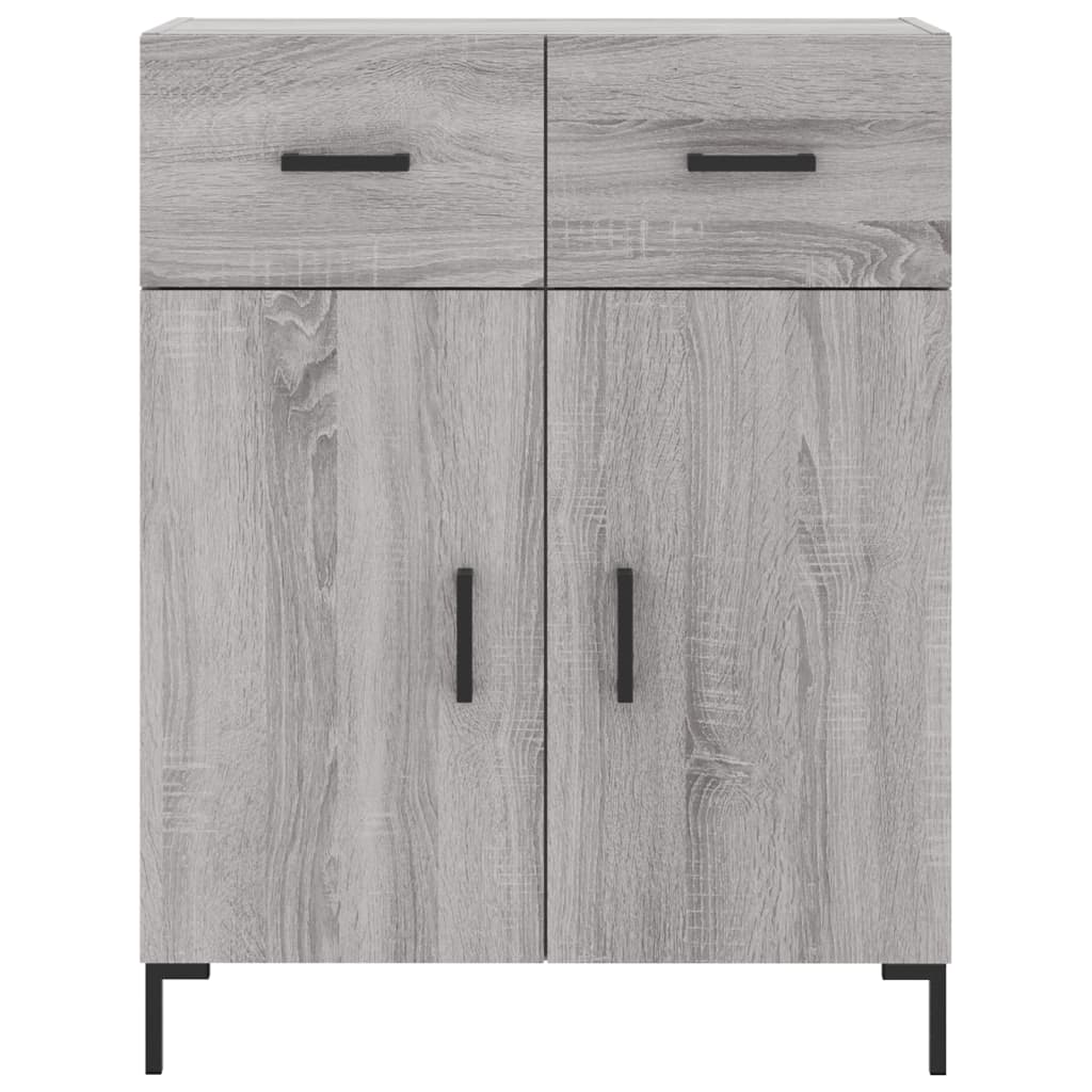 vidaXL Sideboard Grey Sonoma 69.5x34x90 cm Engineered Wood