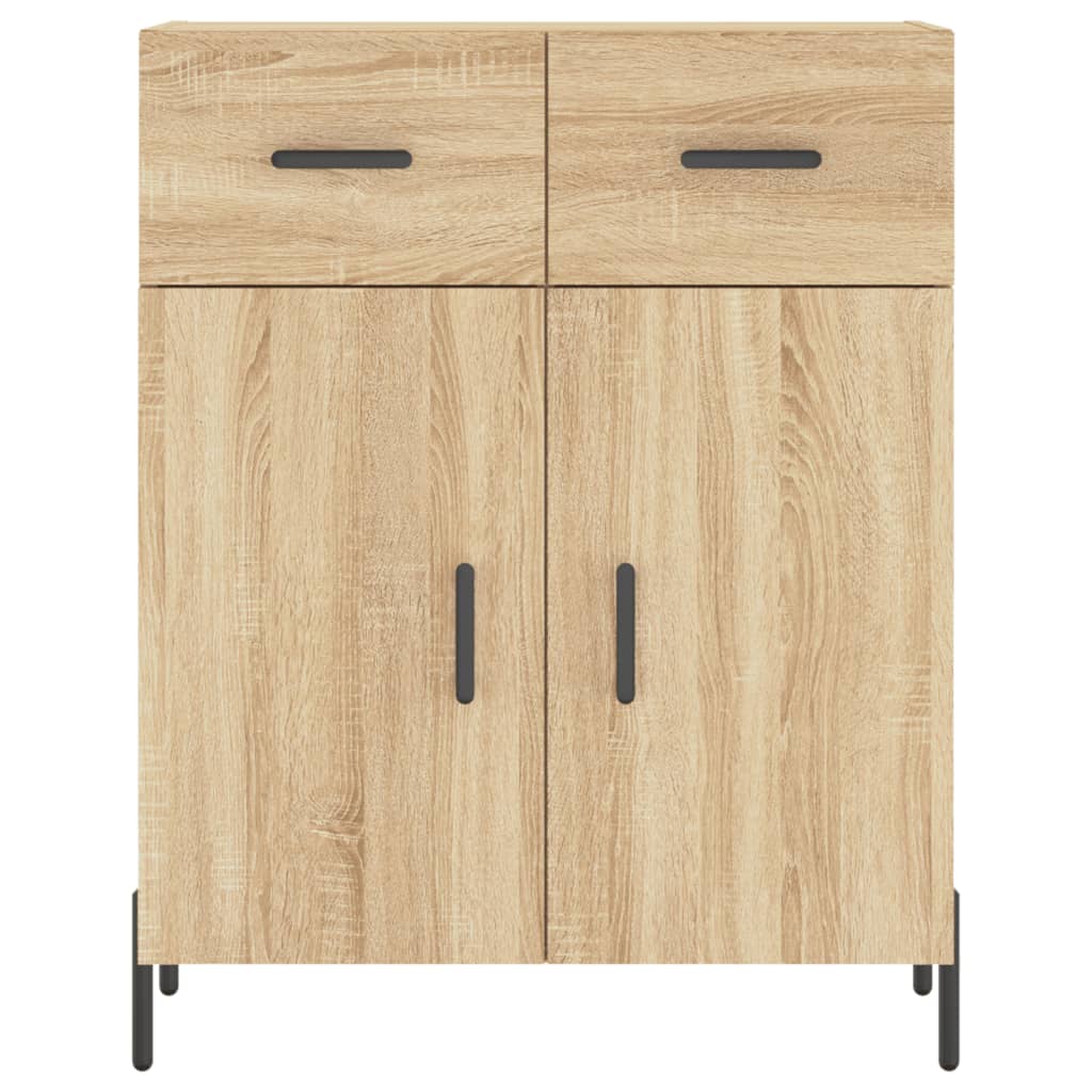 vidaXL Sideboard Sonoma Oak 69.5x34x90 cm Engineered Wood