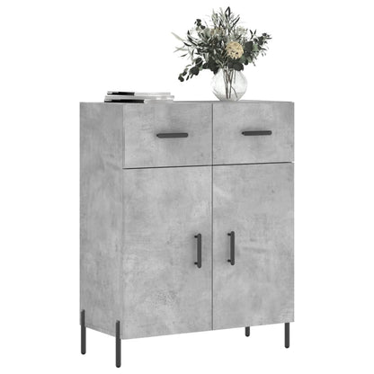 vidaXL Sideboard Concrete Grey 69.5x34x90 cm Engineered Wood