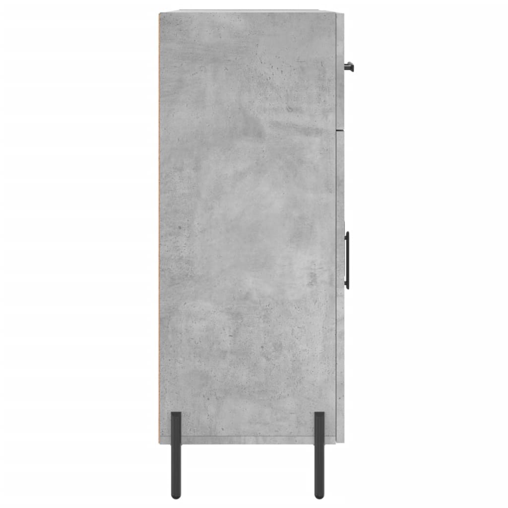 vidaXL Sideboard Concrete Grey 69.5x34x90 cm Engineered Wood
