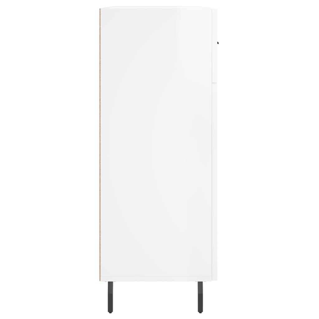 vidaXL Sideboard High Gloss White 69.5x34x90 cm Engineered Wood