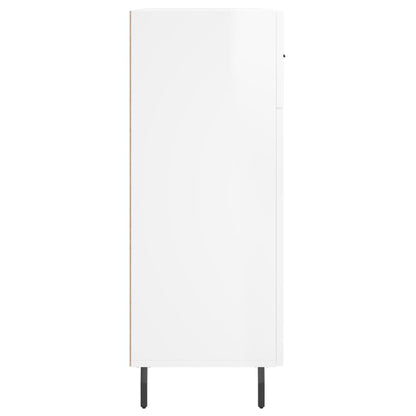 vidaXL Sideboard High Gloss White 69.5x34x90 cm Engineered Wood
