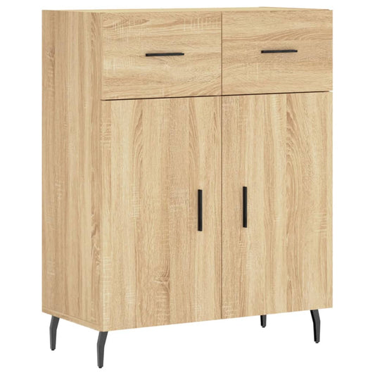 vidaXL Sideboard Sonoma Oak 69,5x34x90 cm Engineered Wood