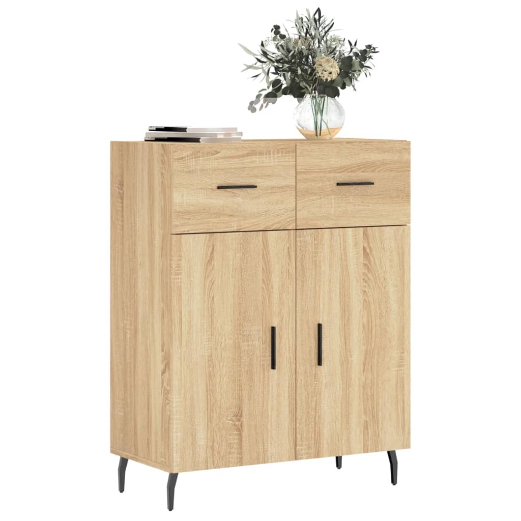 vidaXL Sideboard Sonoma Oak 69,5x34x90 cm Engineered Wood