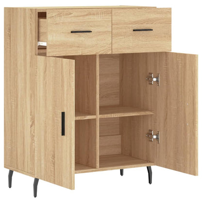 vidaXL Sideboard Sonoma Oak 69,5x34x90 cm Engineered Wood