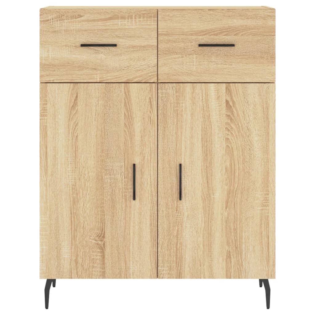 vidaXL Sideboard Sonoma Oak 69,5x34x90 cm Engineered Wood