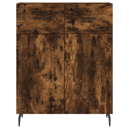 vidaXL Sideboard Smoked Oak 69,5x34x90 cm Engineered Wood