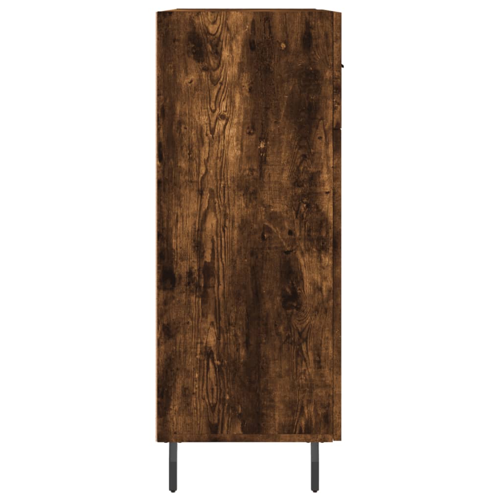 vidaXL Sideboard Smoked Oak 69,5x34x90 cm Engineered Wood