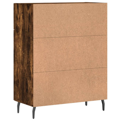 vidaXL Sideboard Smoked Oak 69,5x34x90 cm Engineered Wood