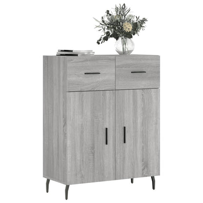 vidaXL Sideboard Grey Sonoma 69,5x34x90 cm Engineered Wood