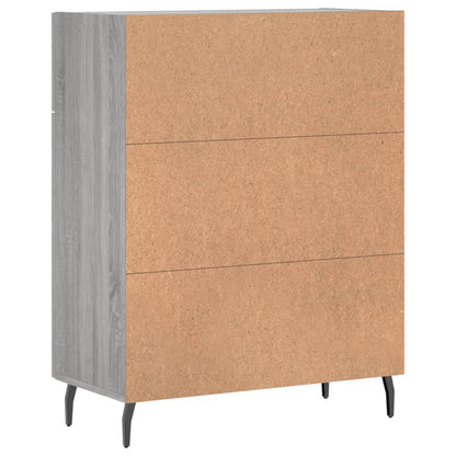 vidaXL Sideboard Grey Sonoma 69.5x34x90 cm Engineered Wood