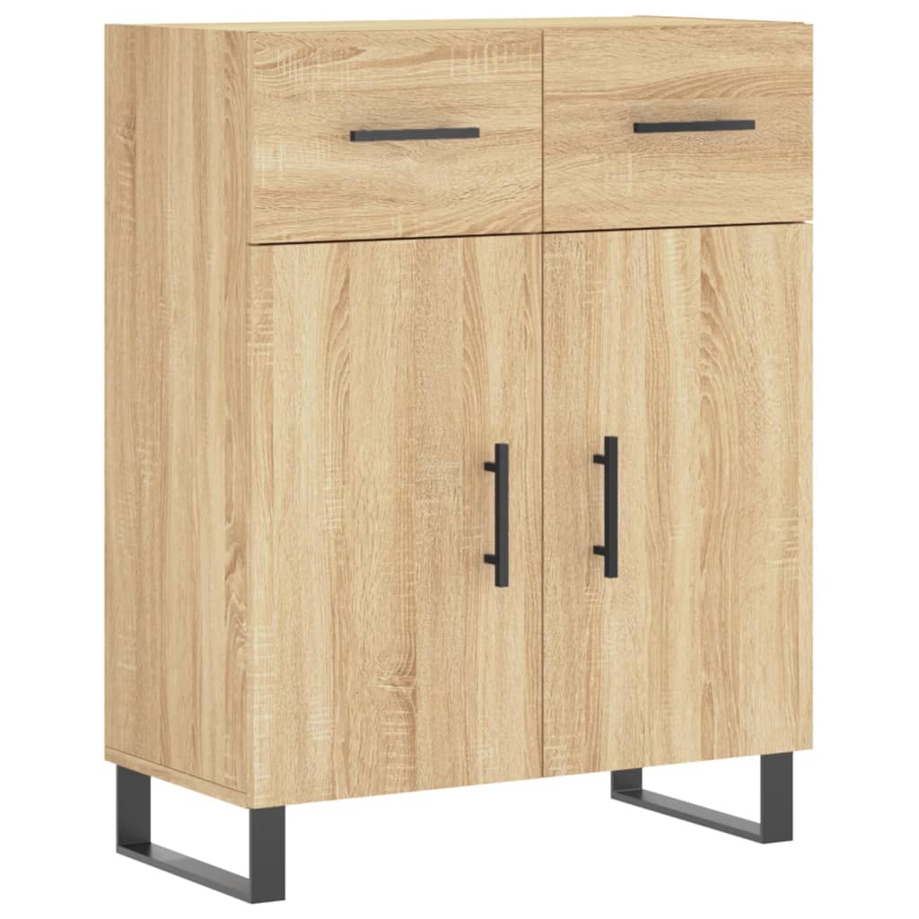 vidaXL Sideboard Sonoma Oak 69,5x34x90 cm Engineered Wood