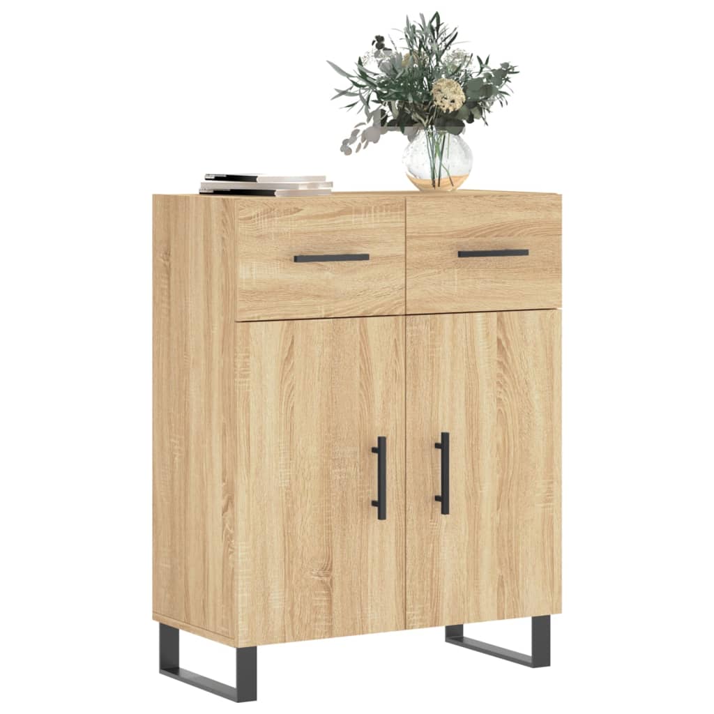 vidaXL Sideboard Sonoma Oak 69,5x34x90 cm Engineered Wood