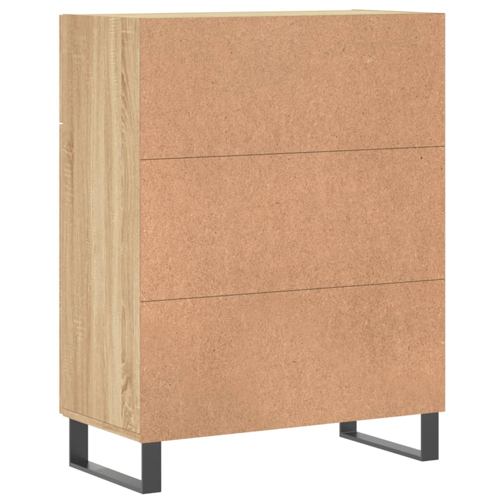 vidaXL Sideboard Sonoma Oak 69,5x34x90 cm Engineered Wood