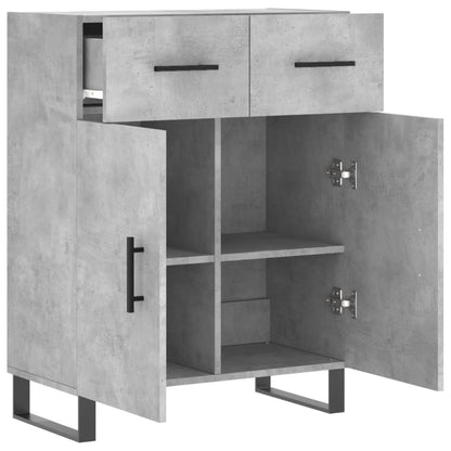 vidaXL Sideboard Concrete Grey 69.5x34x90 cm Engineered Wood