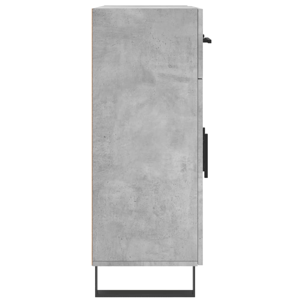 vidaXL Sideboard Concrete Grey 69,5x34x90 cm Engineered Wood