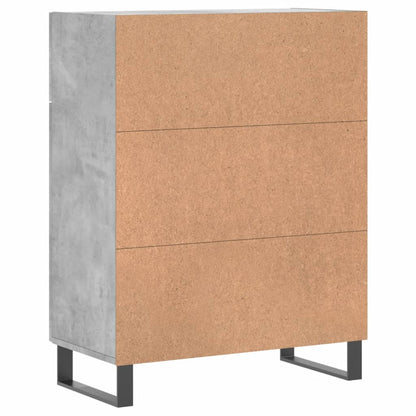vidaXL Sideboard Concrete Grey 69,5x34x90 cm Engineered Wood