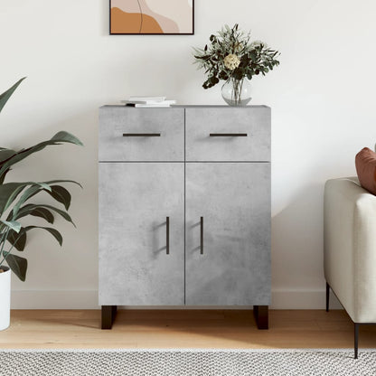 vidaXL Sideboard Concrete Grey 69,5x34x90 cm Engineered Wood