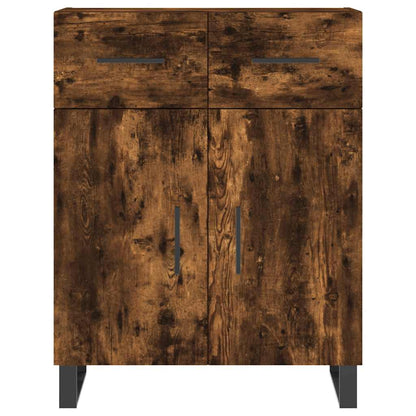 vidaXL Sideboard Smoked Oak 69.5x34x90 cm Engineered Wood