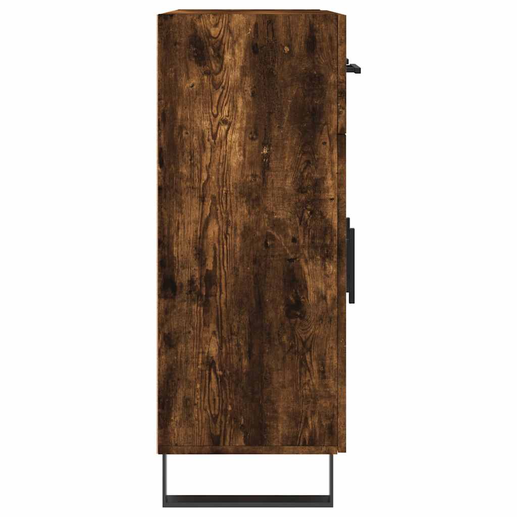 vidaXL Sideboard Smoked Oak 69.5x34x90 cm Engineered Wood