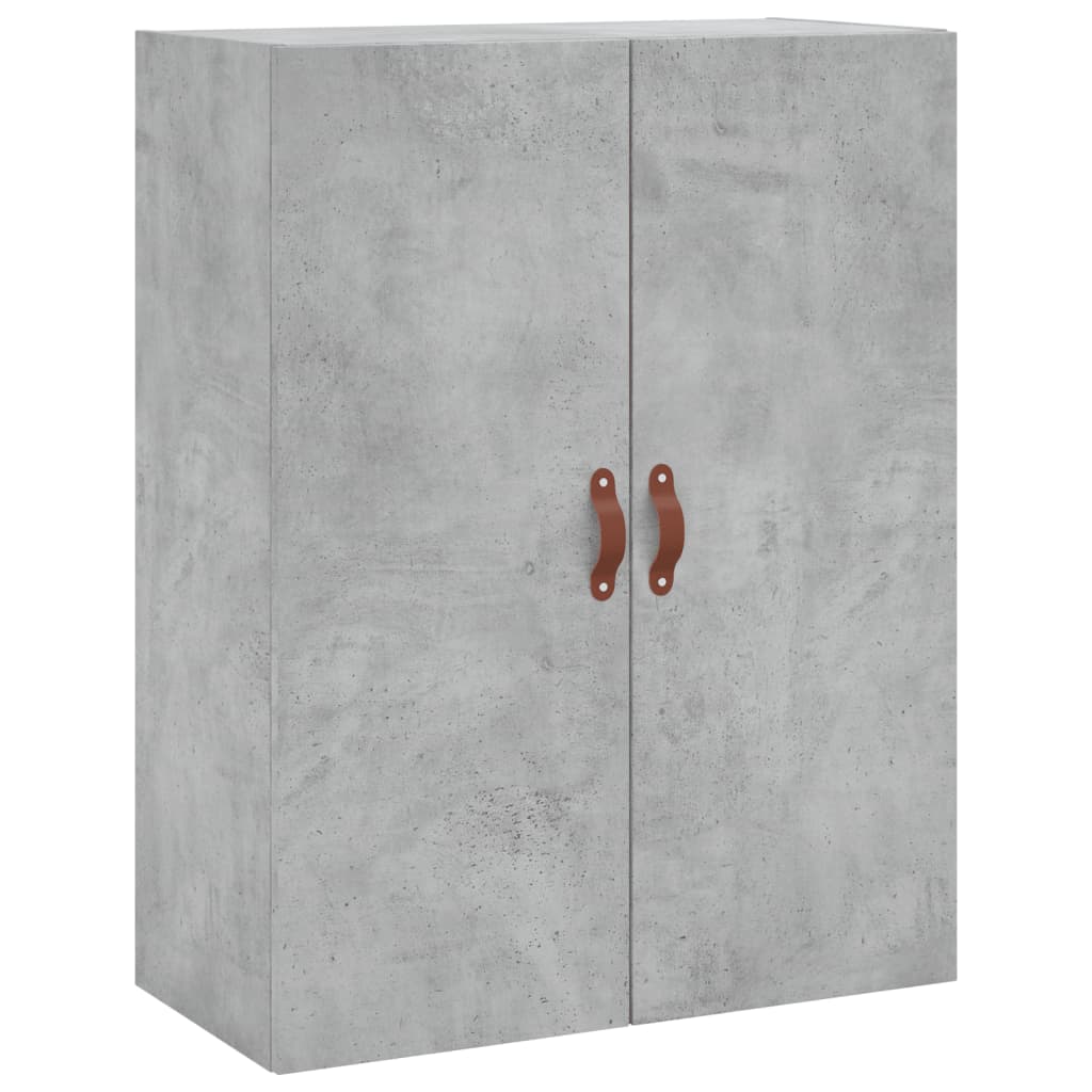 vidaXL Wall Mounted Cabinet Concrete Grey 69,5x34x90 cm