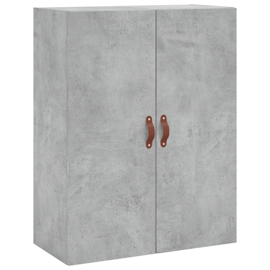 vidaXL Wall Mounted Cabinet Concrete Grey 69,5x34x90 cm