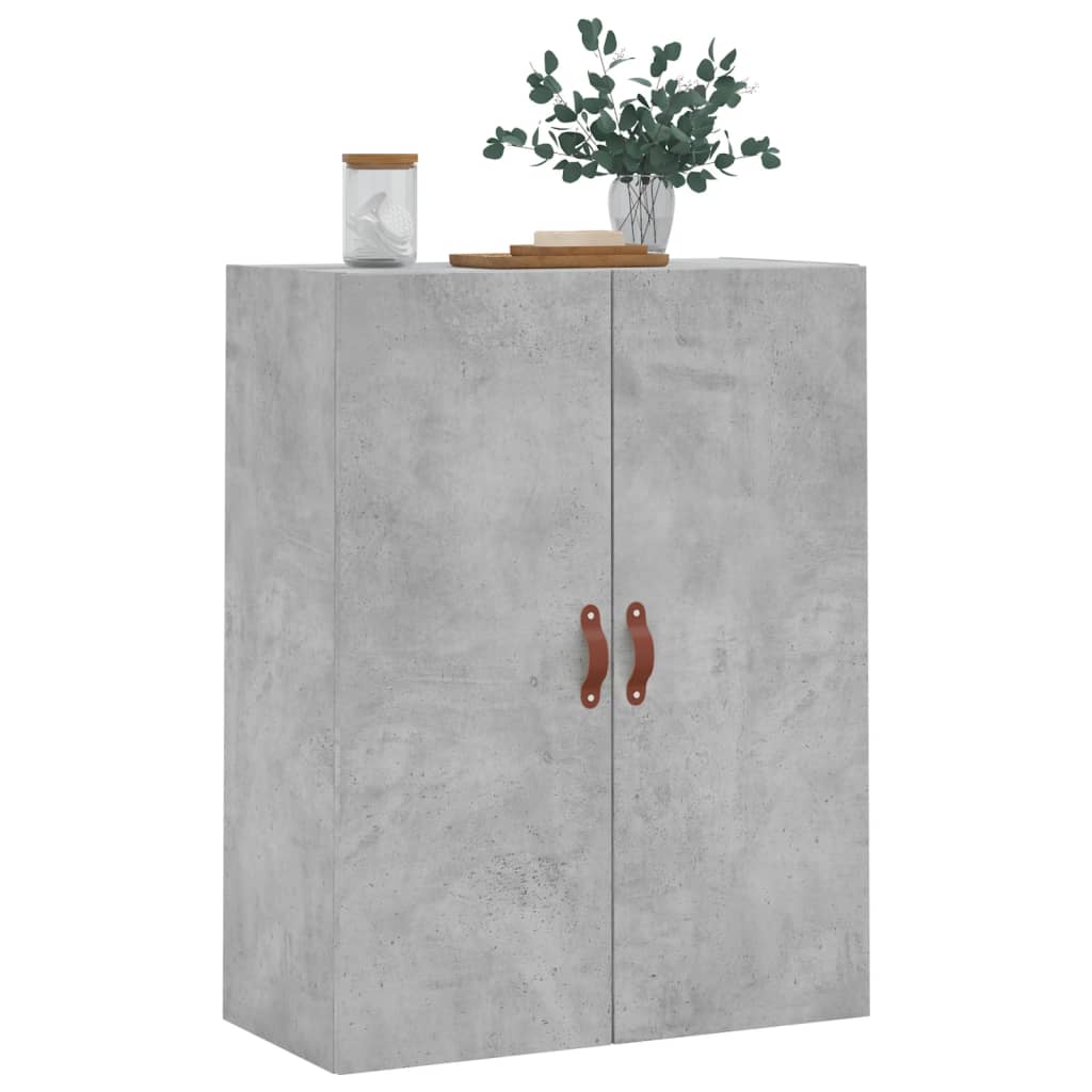 vidaXL Wall Mounted Cabinet Concrete Grey 69,5x34x90 cm