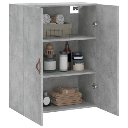 vidaXL Wall Mounted Cabinet Concrete Grey 69,5x34x90 cm
