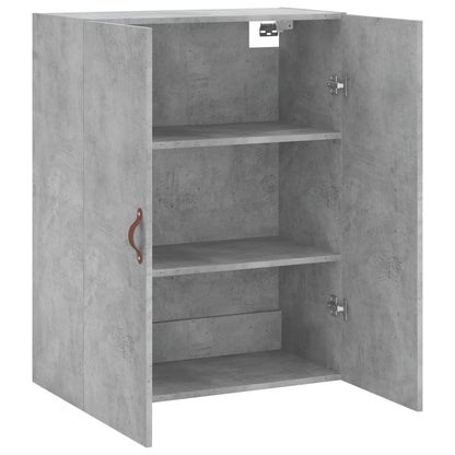 vidaXL Wall Mounted Cabinet Concrete Grey 69,5x34x90 cm