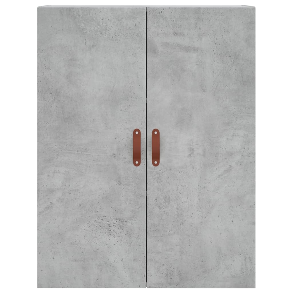vidaXL Wall Mounted Cabinet Concrete Grey 69,5x34x90 cm