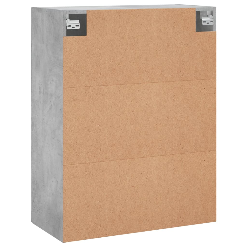 vidaXL Wall Mounted Cabinet Concrete Grey 69,5x34x90 cm