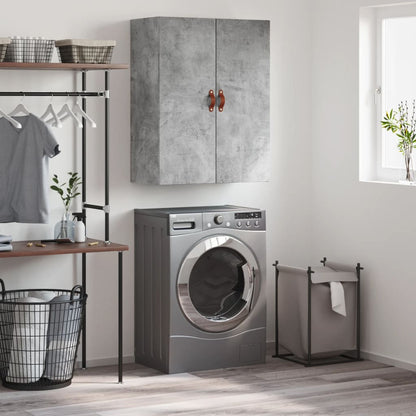 vidaXL Wall Mounted Cabinet Concrete Grey 69,5x34x90 cm
