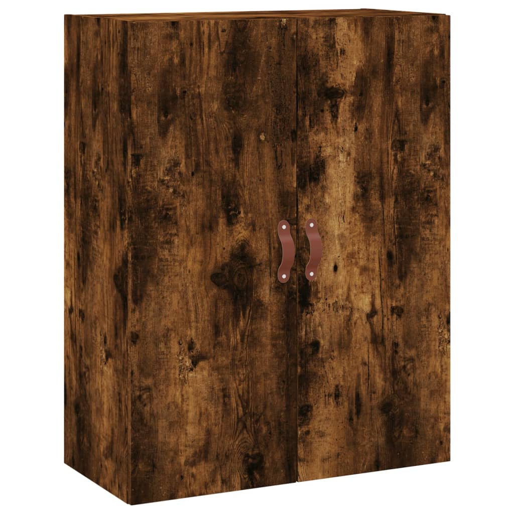 vidaXL Wall Mounted Cabinet Smoked Oak 69,5x34x90 cm