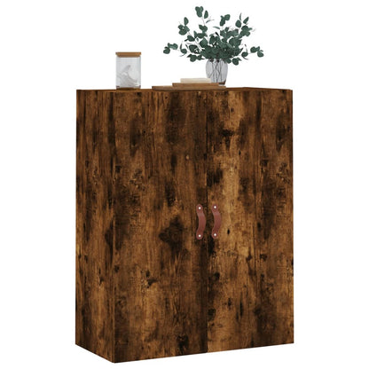 vidaXL Wall Mounted Cabinet Smoked Oak 69,5x34x90 cm