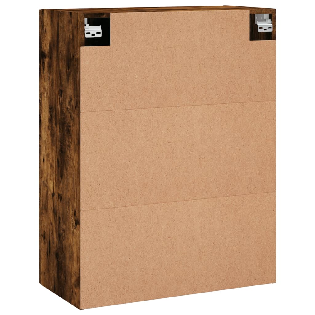 vidaXL Wall Mounted Cabinet Smoked Oak 69,5x34x90 cm