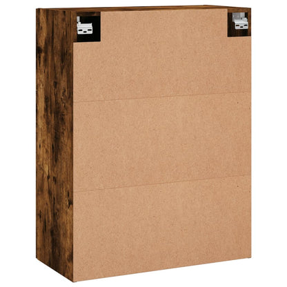 vidaXL Wall Mounted Cabinet Smoked Oak 69,5x34x90 cm